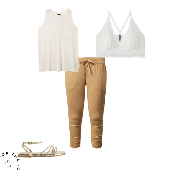 Torrid Stretch Linen Pants, Mid-Rise Side Cinch Pant Gold size 3x NWT - Picture 7 of 9